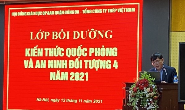 Tổ chức lớp bồi dưỡng kiến thức quốc phòng và an ninh đối tượng 4 năm 2021