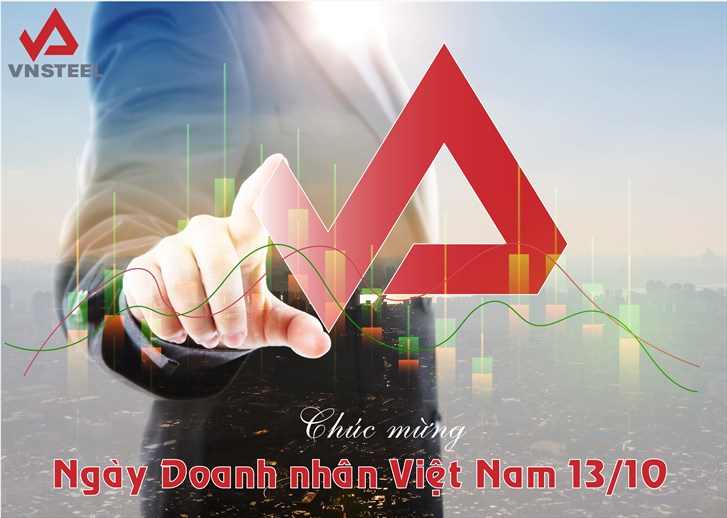THƯ CHÚC MỪNG CỦA LÃNH ĐẠO TỔNG CÔNG TY THÉP VIỆT NAM - CTCP  NHÂN KỶ NIỆM 18 NĂM NGÀY DOANH NHÂN VIỆT NAM 13/10