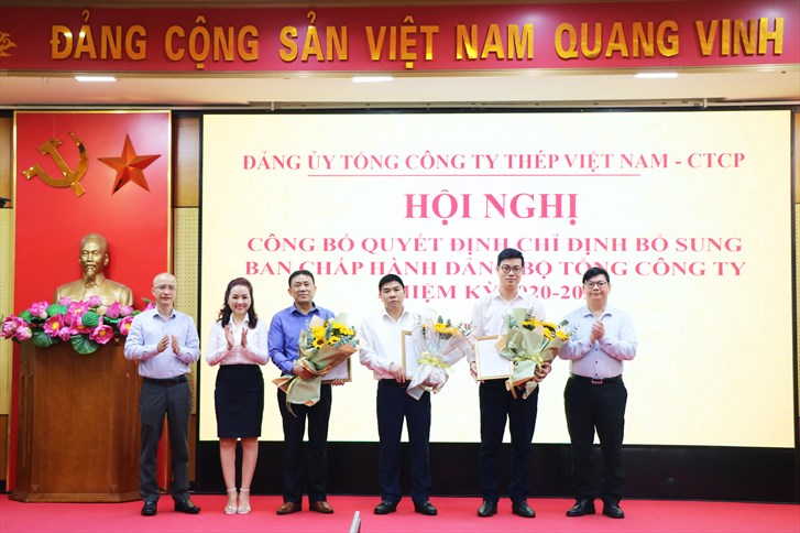 Đảng uỷ VNSTEEL tổ chức Công bố quyết định chỉ định bổ sung Ban Chấp hành Đảng bộ Tổng công ty Nhiệm kỳ 2020 - 2025