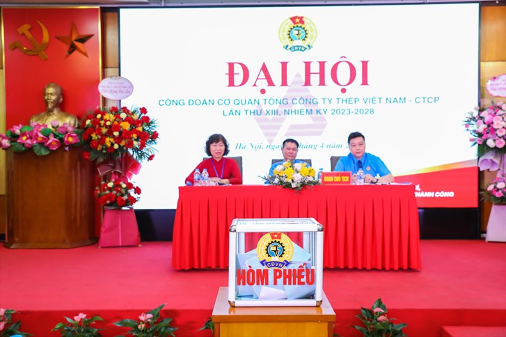 Đại hội Công đoàn Cơ quan Tổng công ty Thép Việt Nam - CTCP lần thứ XIII, nhiệm kỳ 2023 - 2028: Dân chủ - Đổi mới - Đoàn kết - Trách nhiệm
