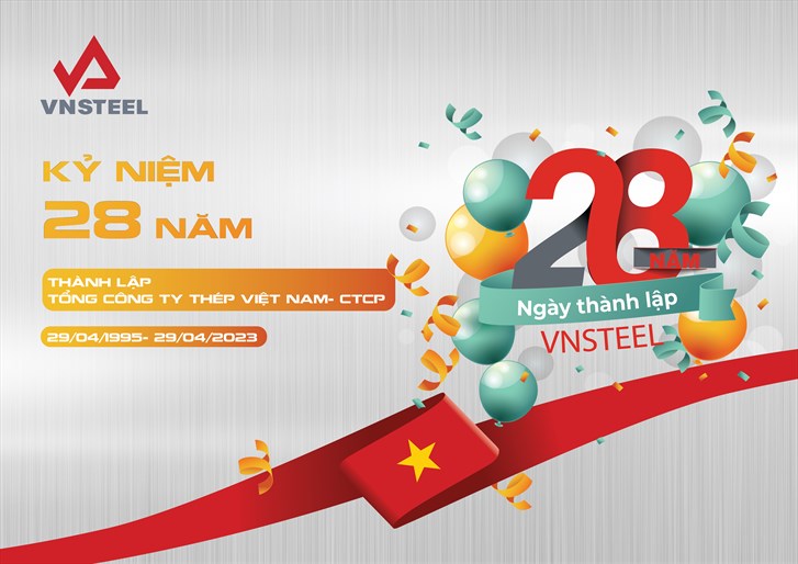 Thư cảm ơn nhân dịp 28 năm thành lập Tổng công ty Thép Việt Nam - CTCP