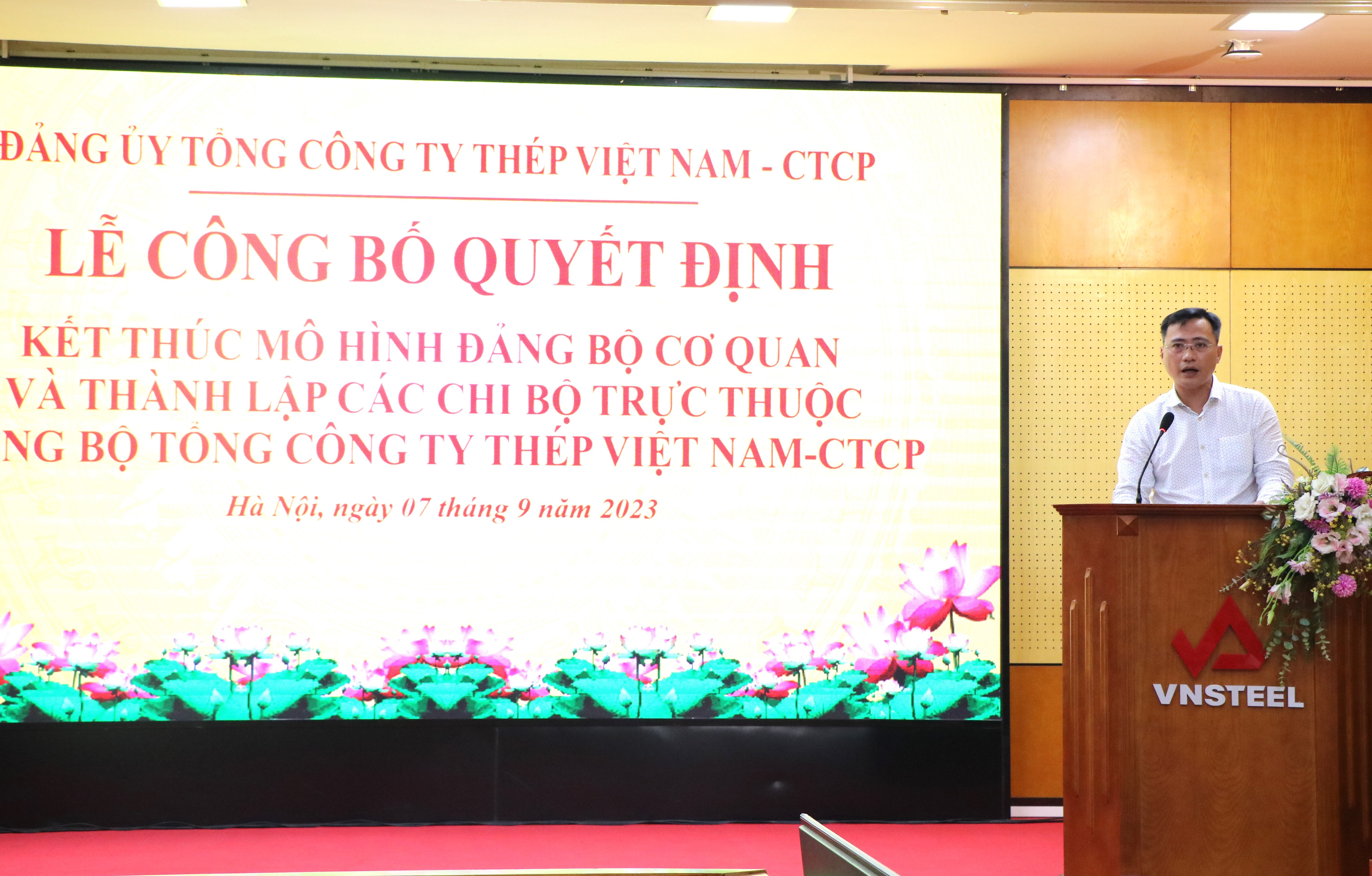 Chi bộ ĐTKT phát biểu tại buổi lễ