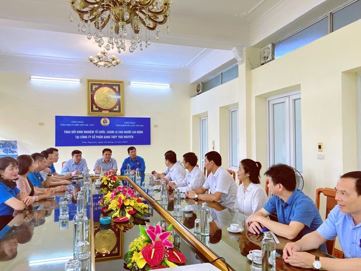 Công đoàn VNSTEEL: Trao đổi kinh nghiệm tổ chức, chăm lo cho người lao động