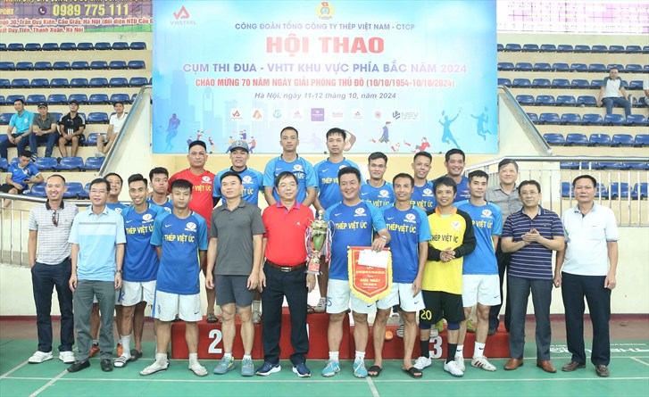 Bế mạc Hội thao Cụm Văn hóa Thể thao khu vực phía Bắc 2024 của VNSTEEL