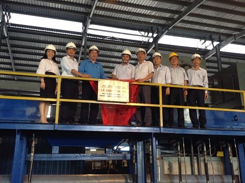 CÔNG ĐOÀN ‘‘VNSTEEL” Gắn biển công trình thi đua (Đợt II)  chào mừng 90 năm ngày thành lập Công đoàn Việt Nam