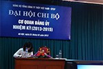 Đại hội chi bộ cơ quan Đảng ủy VNSTEEL nhiệm kỳ 2013-2015