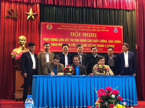 Phát động liên kết thi đua chào mừng Đại hội Đảng các cấp tại Công ty CP Gang Thép Thái Nguyên