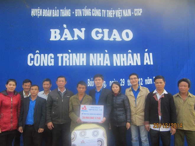 Trao nhà nhân ái cho gia đình có hoàn cảnh đặc biệt khó khăn tại huyện Tằng Loỏng 1 - Bảo Thắng – Lào Cai