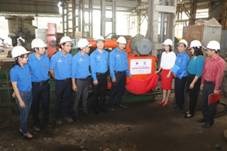 Tuổi trẻ VNSTEEL tổ chức Lễ gắn biển Công trình thanh niên cấp Đoàn Khối chào mừng Đại hội đại biểu toàn quốc Đoàn TNCS Hồ Chí Minh lần thứ XI
