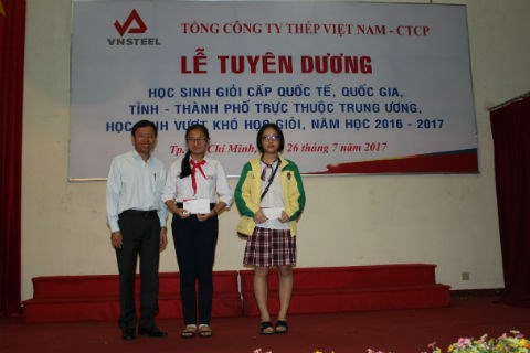 VNSTEEL - Tuyên dương học sinh giỏi năm học 2016 - 2017