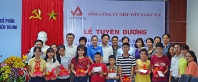 VNSTEEL tổ chức Lễ tuyên dương học sinh giỏi năm học 2015-2016