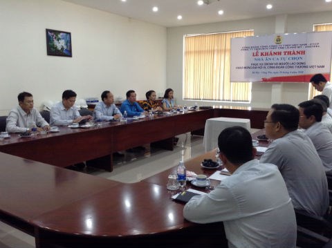 Công đoàn VNSTEEL: Khánh thành, Gắn biển công trình Nhà ăn ca tự chọn Chào mừng Đại hội III Công đoàn Công Thương Việt Nam