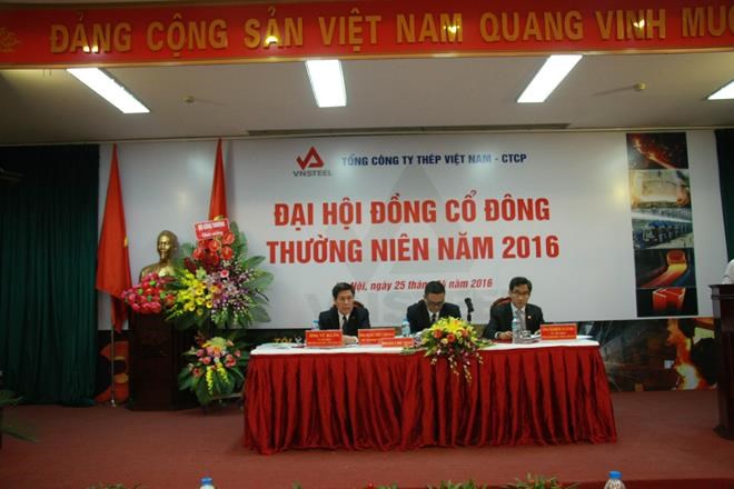 VNSTEEL: Đại hội cổ đông thường niên năm 2016