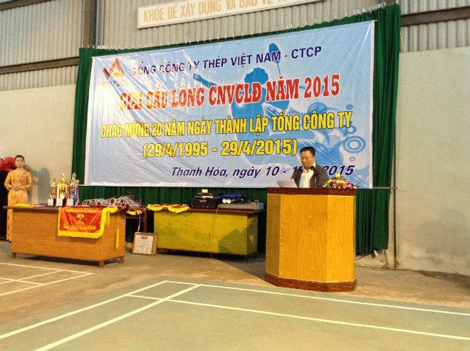 TIN GIẢI CẦU LÔNG CNVCLĐ VNSTEEL NĂM 2015