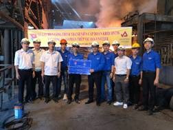 Tuổi trẻ VNSTEEL tổ chức Lễ gắn biển Công trình thanh niên cấp Đoàn Khối chào mừng 87 năm ngày thành lập Đoàn TNCS Hồ Chí Minh