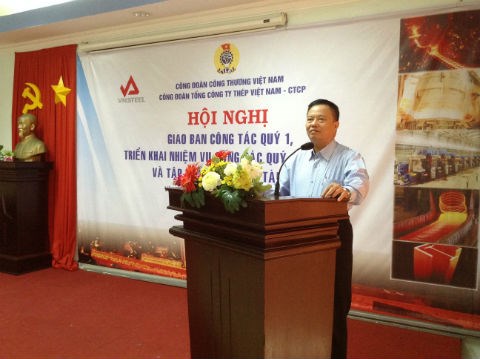 CÔNG ĐOÀN “VNSTEEL” GIAO BAN CÔNG TÁC QUÝ I  TRIỂN KHAI NHIỆM VỤ QUÍ II  NĂM 2016 VÀ TẬP HUẤN CÔNG TÁC TÀI CHÍNH CÔNG ĐOÀN