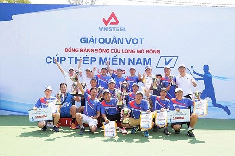 Sôi nổi giải quần vợt ĐBSCL mở rộng - Cúp Thép Miền Nam /V/ lần thứ 5