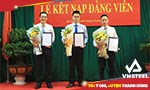 Kết nạp đảng viên mới tại chi bộ Văn phòng, Chi bộ Ban Tài chính kế toán và chi bộ Ban Kế hoạch thị trường Tổng công ty