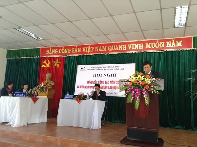 HỘI NGHỊ NGƯỜI LAO ĐỘNG TẠI CÔNG TY CỔ PHẦN TÔN MẠ VNSTEEL THĂNG LONG
